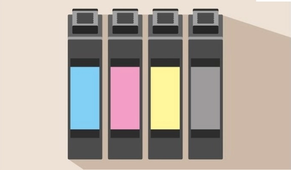 M&aacute;quina expendedora interactiva de cartuchos de tinta con pantalla t&aacute;ctil integrada