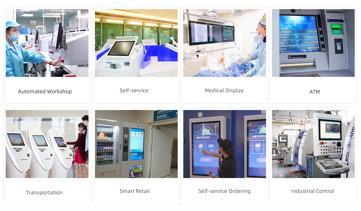 PC con panel t&aacute;ctil de marco abierto de 7 a 55 pulgadas (serie 2C)