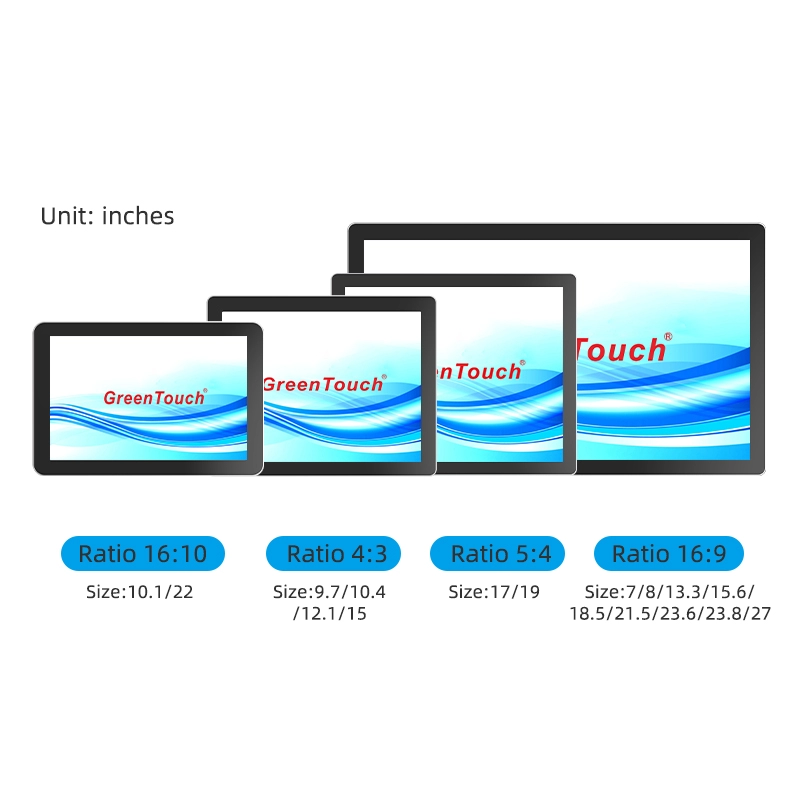 Monitor t&aacute;ctil de marco cerrado de 7 a 27 pulgadas (serie 3A)