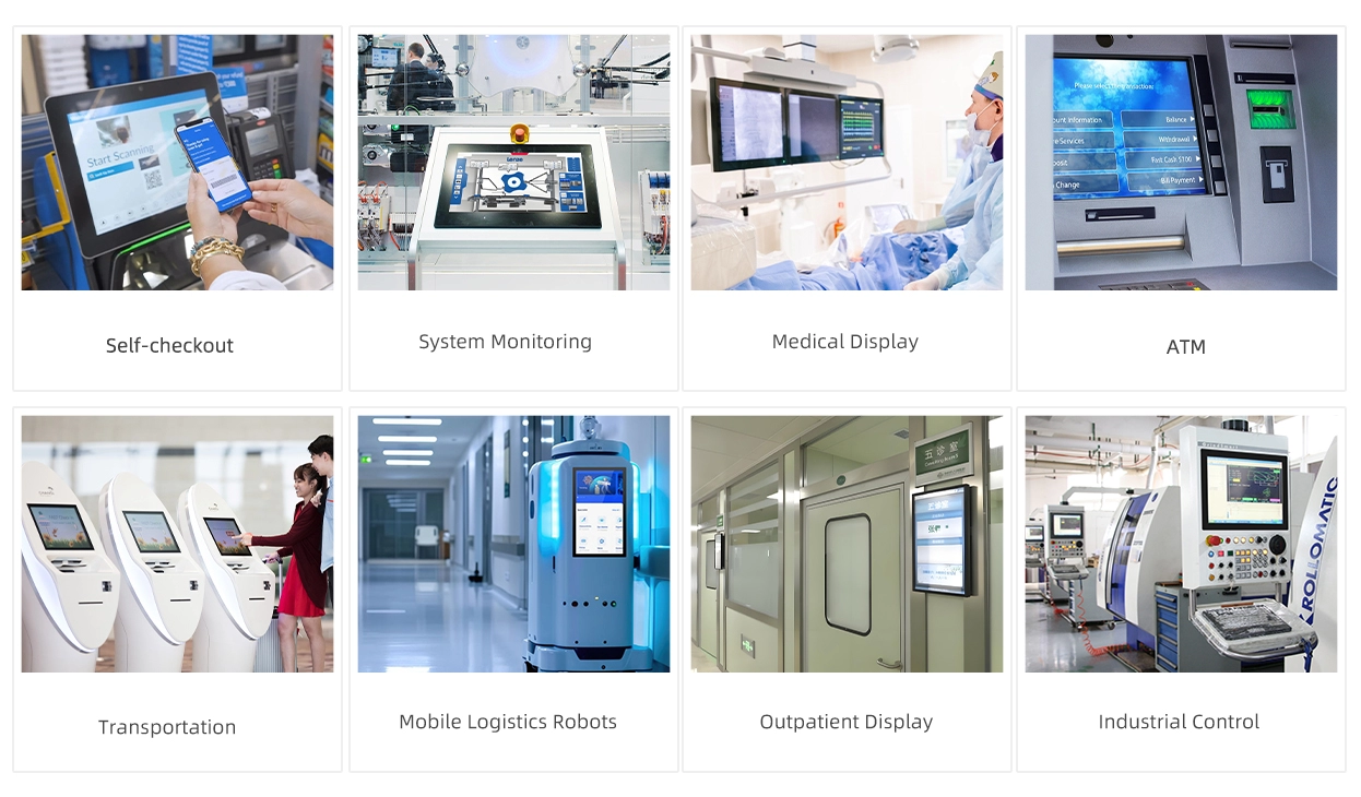 PC con panel táctil de marco cerrado de 9,7 a 27 pulgadas (serie 3A)