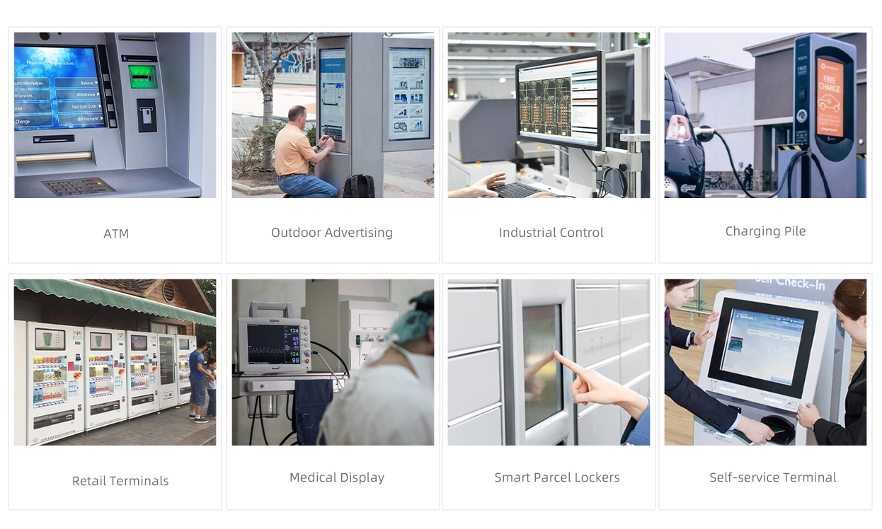 Pantalla t&aacute;ctil infrarroja resistente al agua de 10,4 a 21,5 pulgadas (Serie TE)