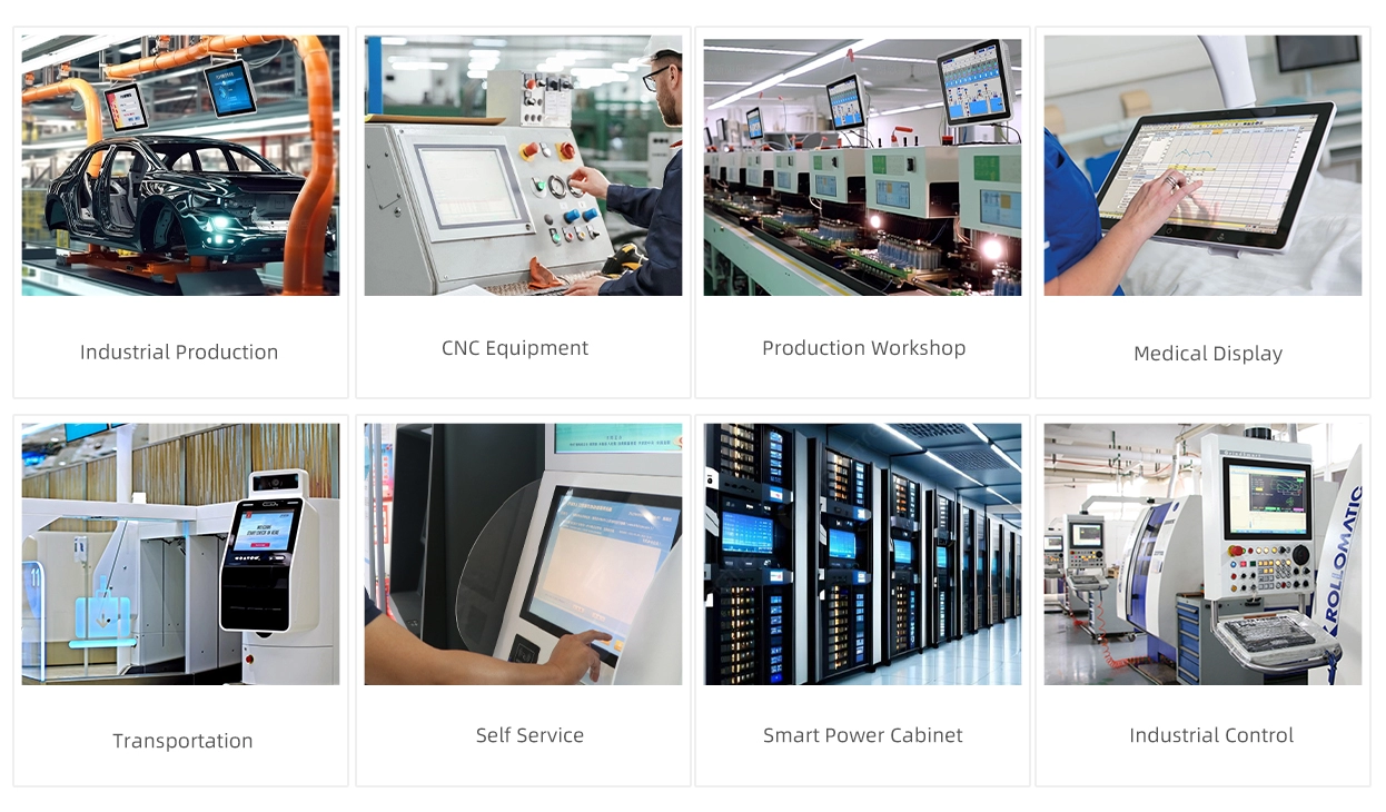 Monitor táctil para montaje en panel de 10,1 a 23,8 pulgadas (serie 3D)