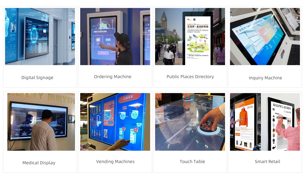 Pantalla táctil capacitiva de 23,6 a 65 pulgadas
