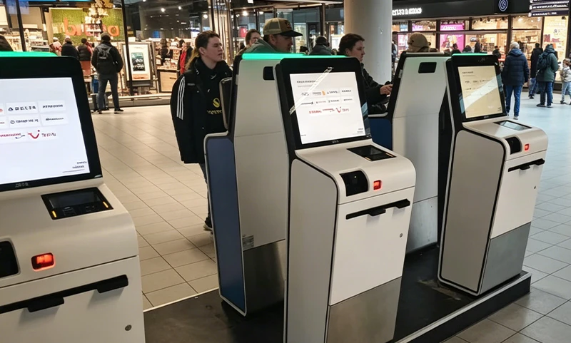 15&rdquo; Capacitive Touch Monitors Used in Airport Self-Service Terminals