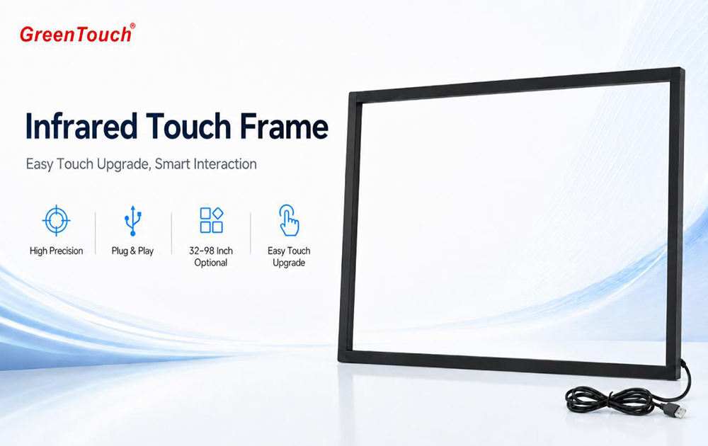 Marco t&aacute;ctil infrarrojo serie GreenTouch TF: soluci&oacute;n de actualizaci&oacute;n t&aacute;ctil para dispositivos de visualizaci&oacute;n de gran tama&ntilde;o