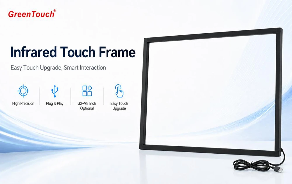 Marco t&aacute;ctil infrarrojo serie GreenTouch TF: soluci&oacute;n de actualizaci&oacute;n t&aacute;ctil para dispositivos de visualizaci&oacute;n de gran tama&ntilde;o