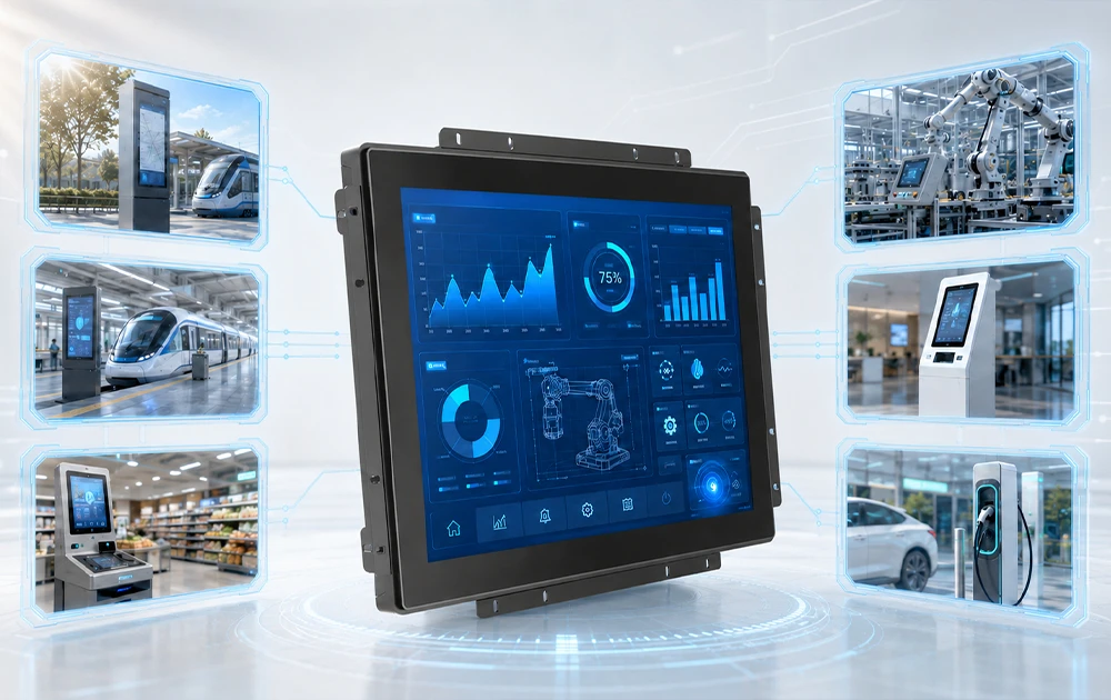 El monitor t&aacute;ctil GreenTouch de 15 pulgadas de alto brillo ofrece una interacci&oacute;n confiable para aplicaciones industriales y exteriores