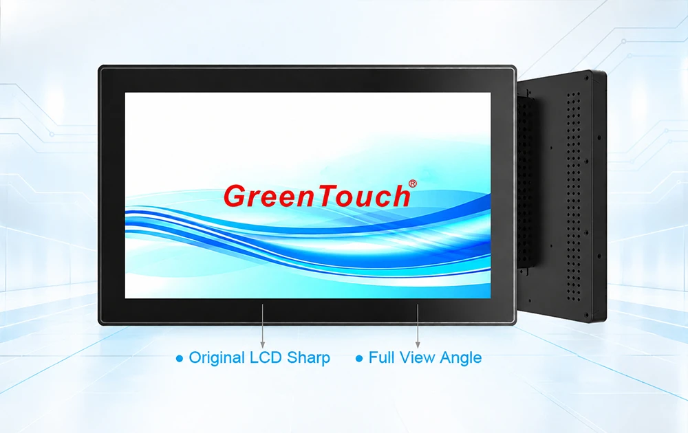 Monitor t&aacute;ctil de marco abierto de 15,6 pulgadas: GreenTouch sobre calidad de LCD industrial, personalizaci&oacute;n, montaje y cumplimiento de OEM